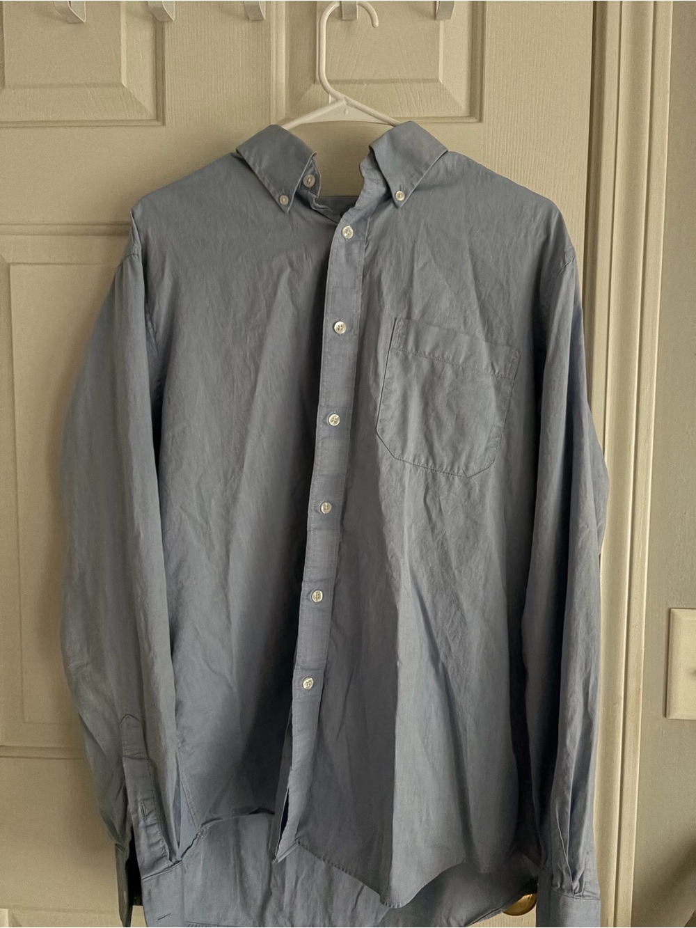 Nautica Men's Large Button-Down Shirt - Slate Blue